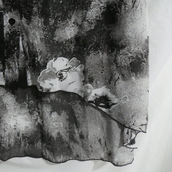 LAVENA FASHION | small | Sheer Button-Up Floral Front Long Shirt Dress | NWT - Picture 10 of 16